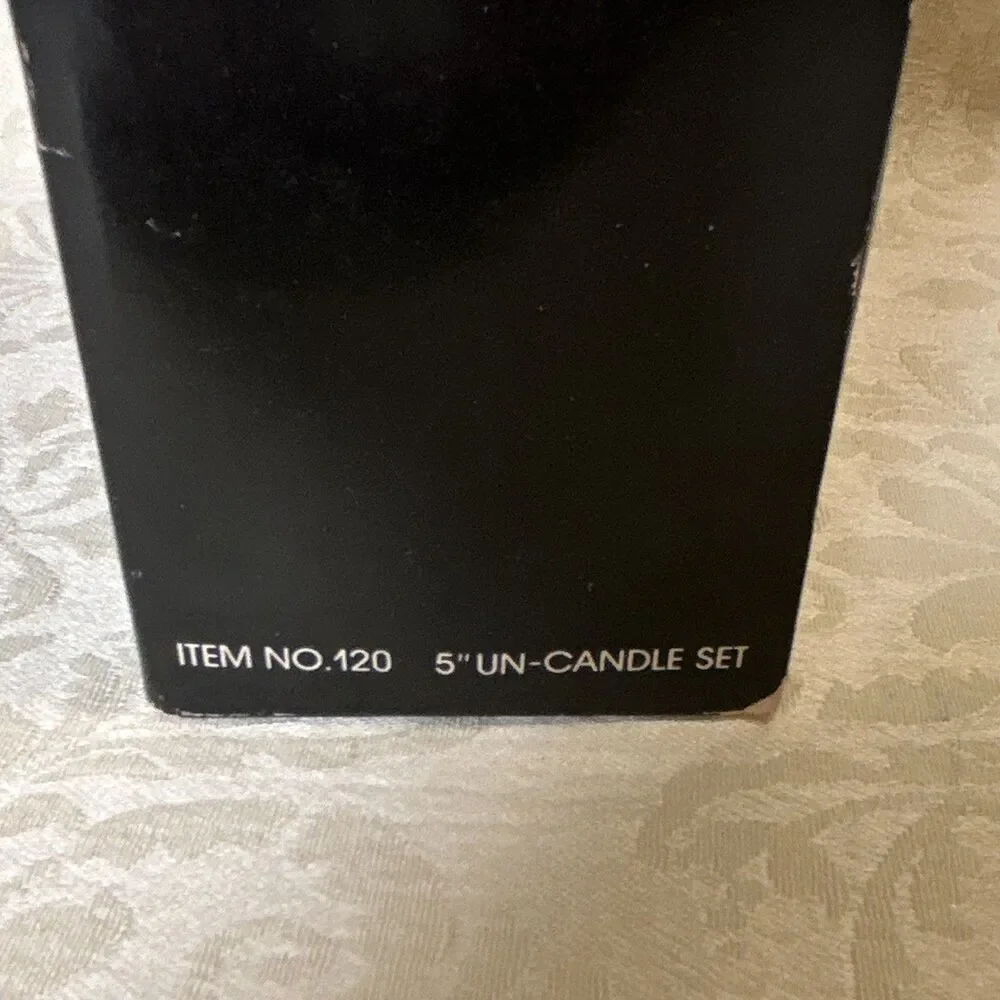 Vintage Corning The Un-Candle Floating Candle Set Item 120 Glass, Holders, Wicks